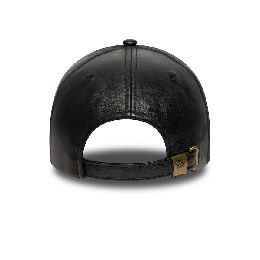 șapcă New York Yankees, din piele, New Era, 9FORTY, neagră