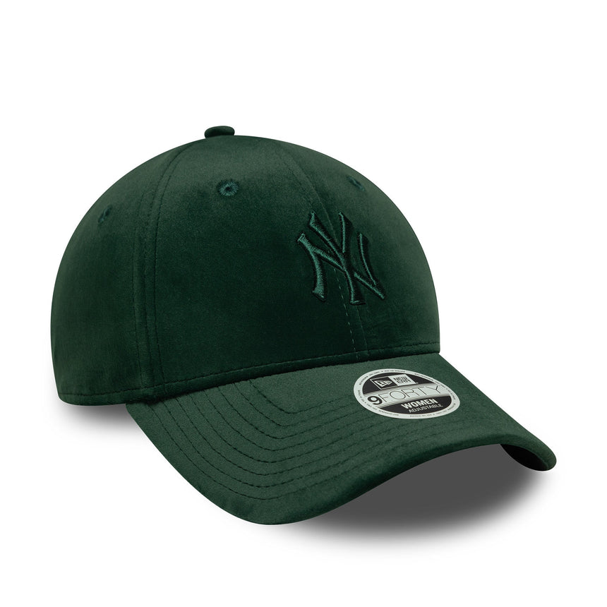 șapcă New York Yankees, pentru femei, velur, 9FORTY, New Era, verde