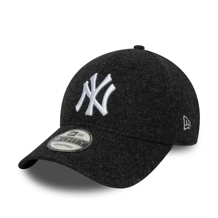Șapcă New York Yankees, melton, New Era, 9FORTY, negru