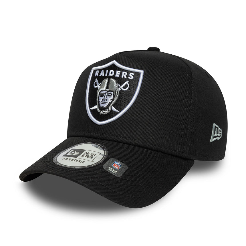 Las Vegas Raiders, patch lateral, New Era, A-frame, negru