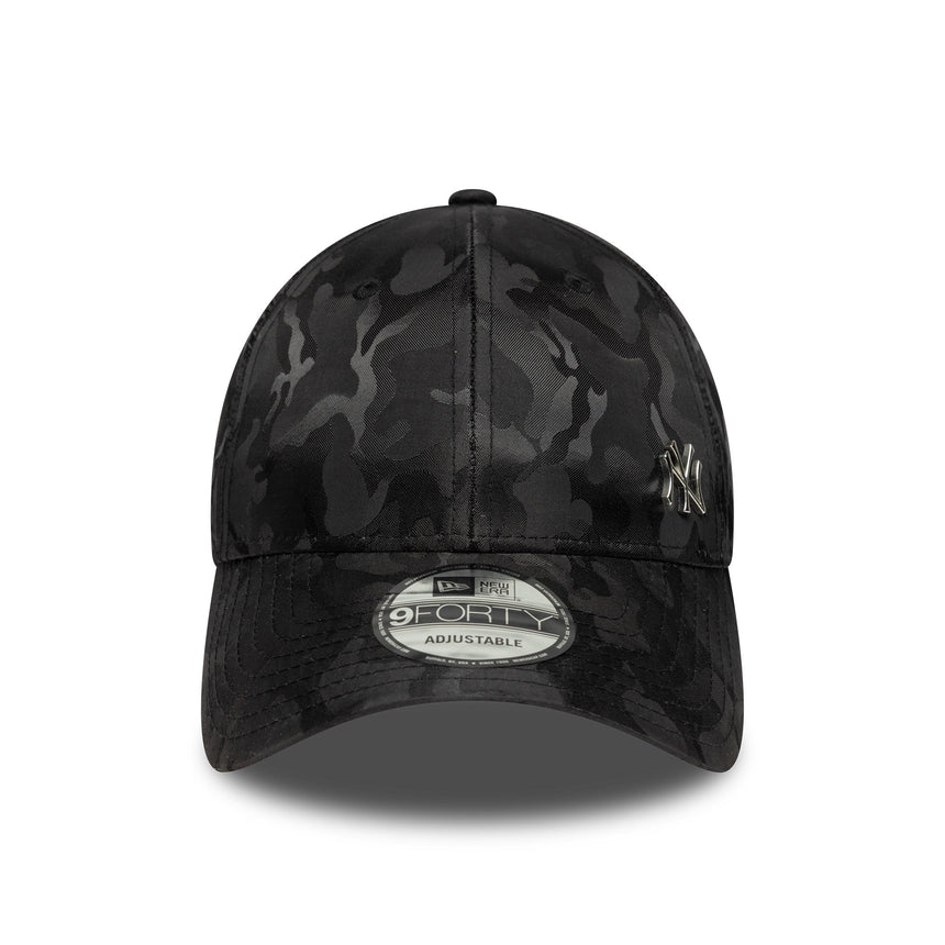 Șapcă New York Yankees, emblemă impecabilă, New Era, 9FORTY, camuflaj, negru