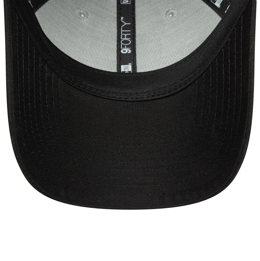 Las Vegas Raiders, pin cu două tonuri, New Era, 9FORTY, patch lateral, negru-alb