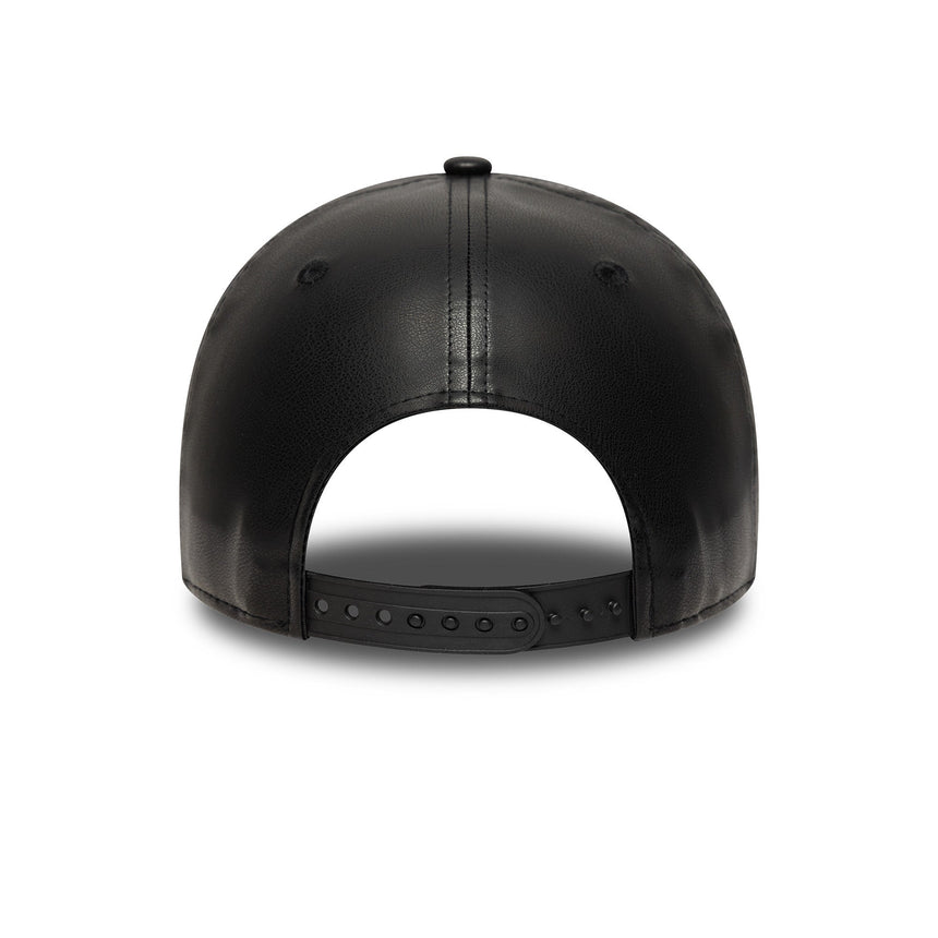 Șapcă Chicago Bulls, PU MC, New Era, 9FORTY, simplă, neagră