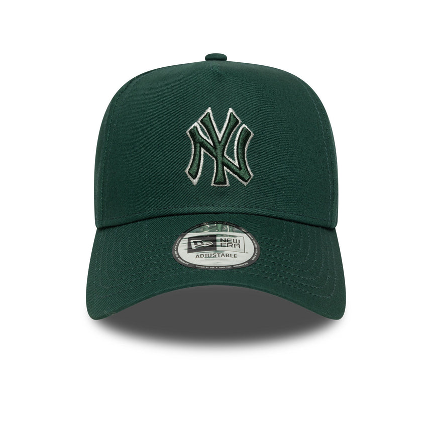 New York Yankees șapcă, cadru conturat, New Era, 9FORTY, mono-ton, verde