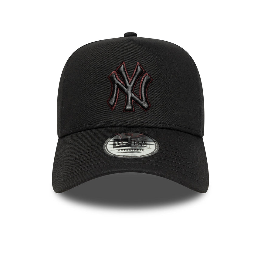 șapcă New York Yankees, pin contur, New Era, 9FORTY, negru