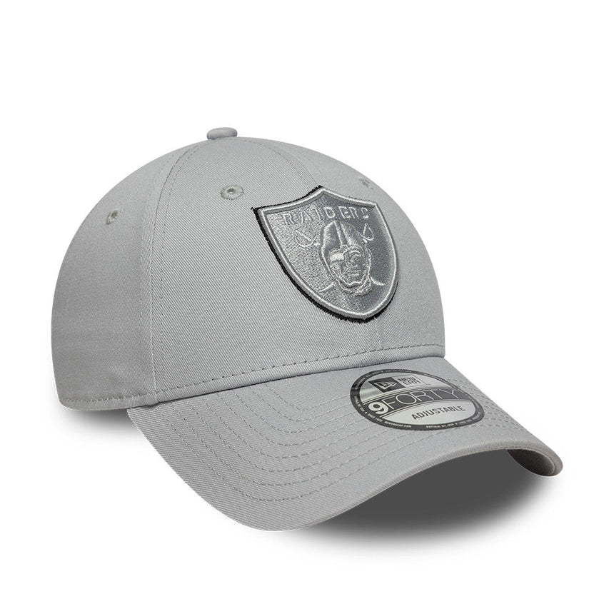 șapcă Los Angeles Raiders, TEAM OUTLINE, New Era, 9FORTY, gri
