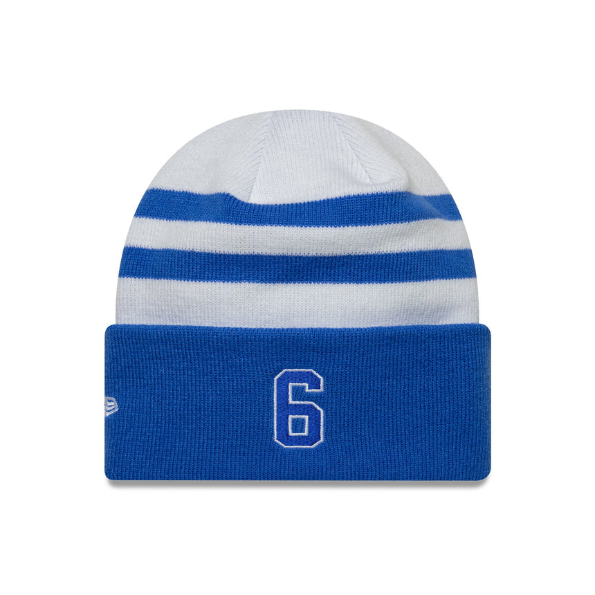 Șapcă beanie Visa RB, de echipă, Isack Hadjar, cu tiv tricotat, New Era, multicolor
