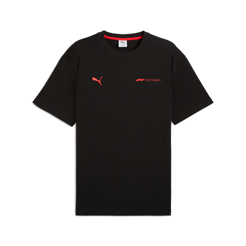 Tricou grafic F1, Puma, Essential+, croială lejeră, negru 🔥