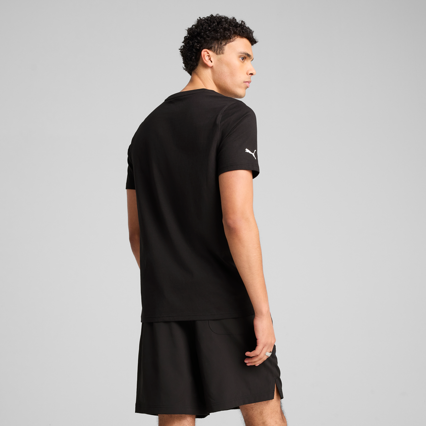 Tricou cu logo BMW, Puma, Essential, MMS, negru 🔥