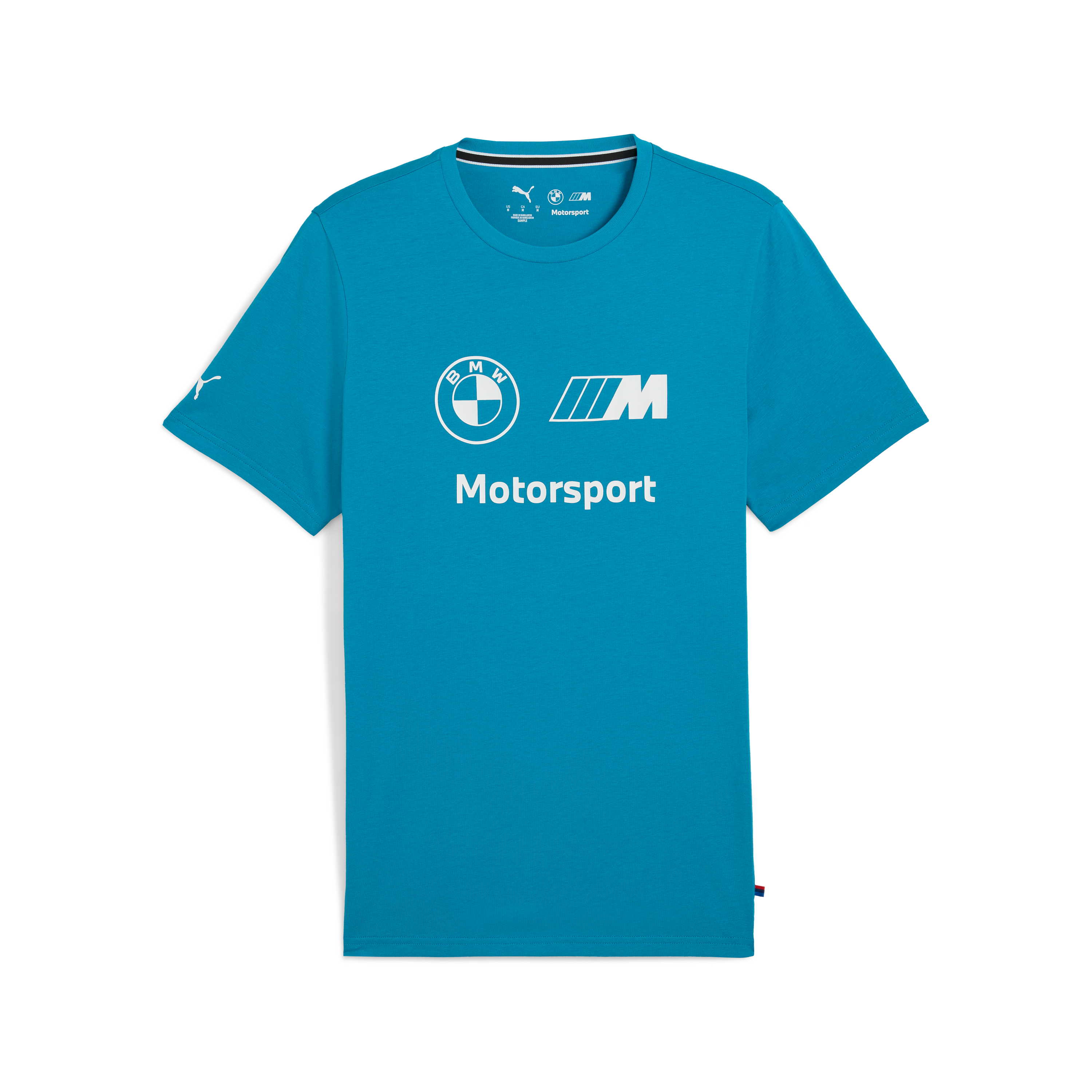 Tricou cu logo BMW, Puma, Essential, MMS, albastru 🔥