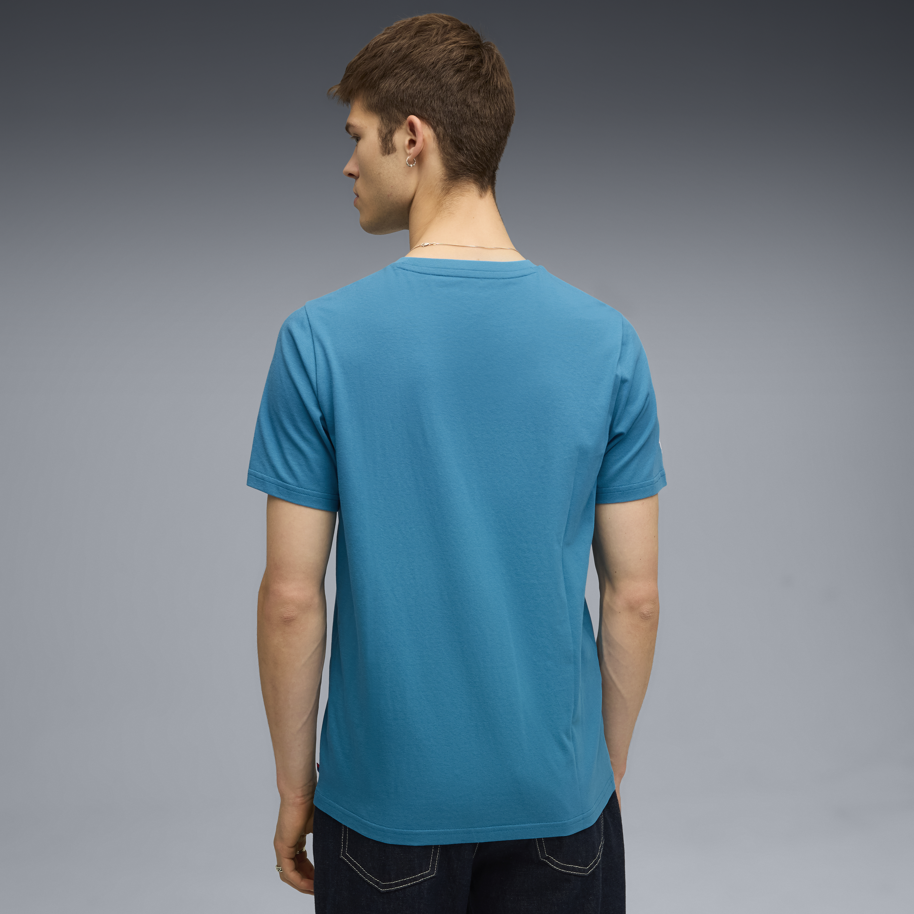 Tricou cu logo BMW, Puma, Essential, MMS, albastru 🔥