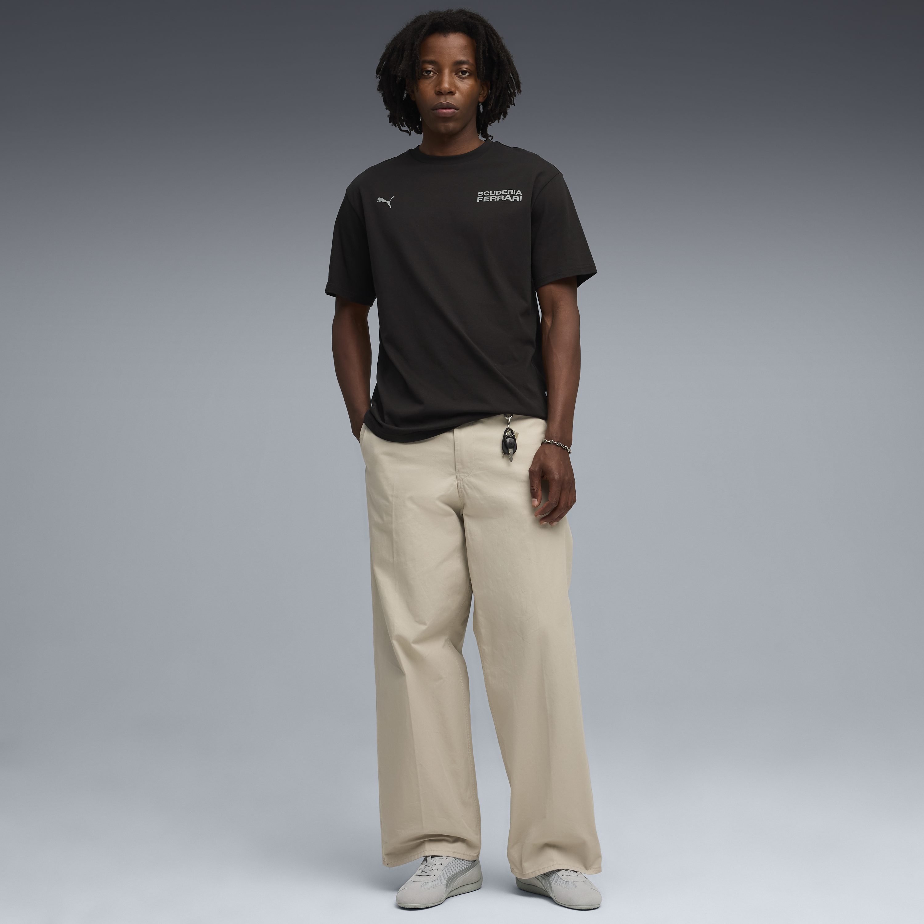 Tricou Ferrari, Puma, stil de viață, negru 🔥