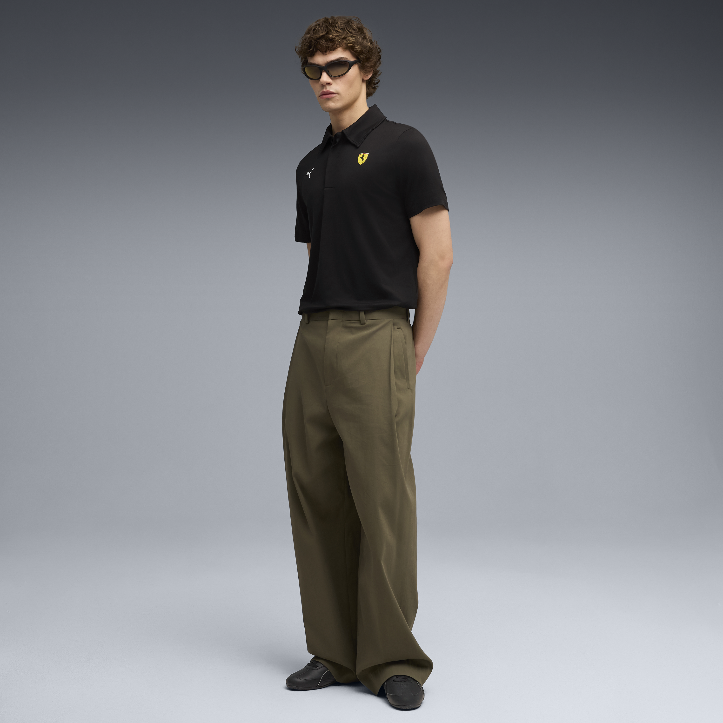 Polo Ferrari, Puma, îmbrăcăminte sport Cloudspun, negru 🔥