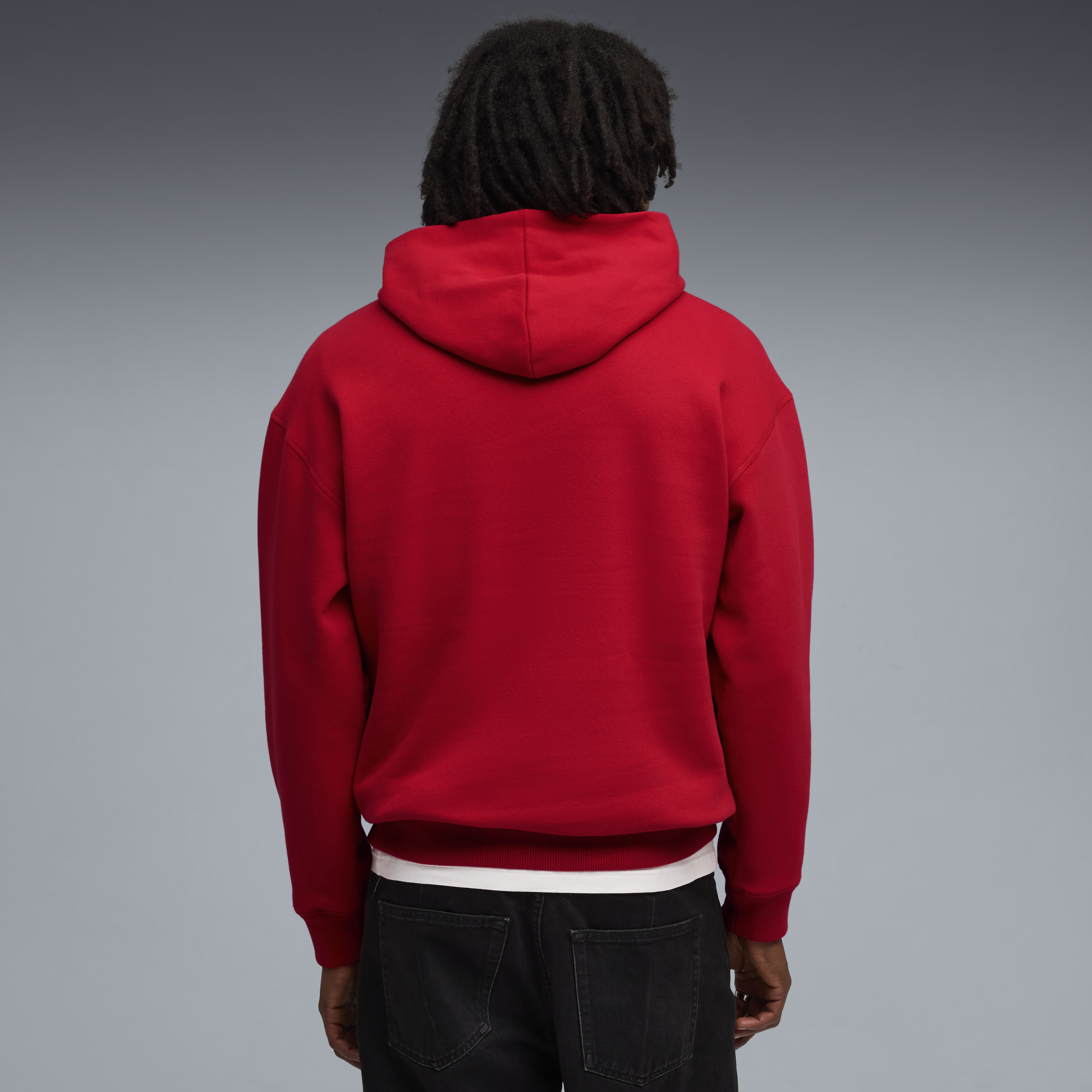 Hanorac Ferrari, Puma, îmbrăcăminte sport, logo cu scut, roșu 🔥