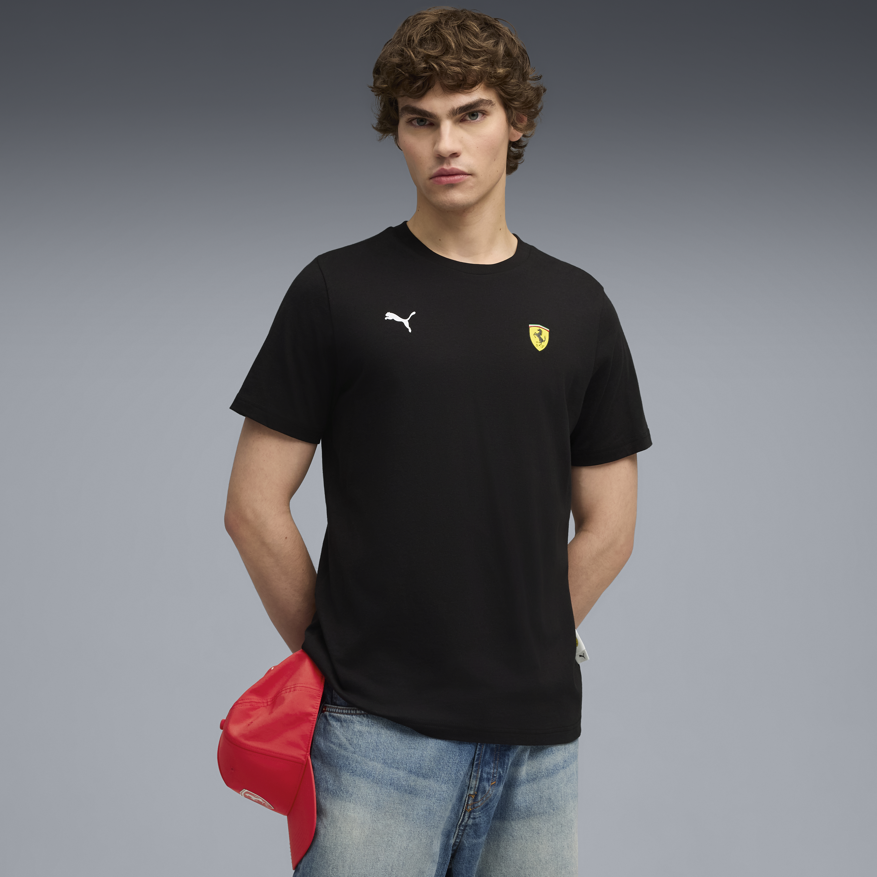 Tricou grafic Ferrari, Puma, negru 🔥