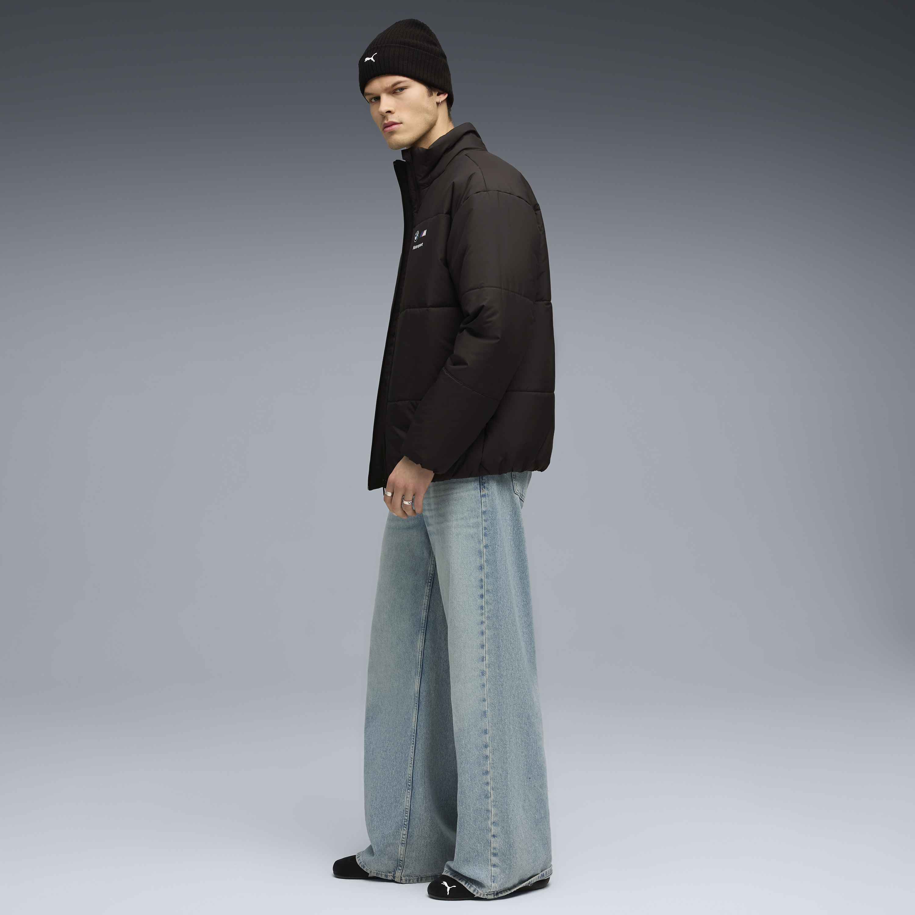 Geacă matlasată BMW, Puma, MMS, essential+, negru 🔥