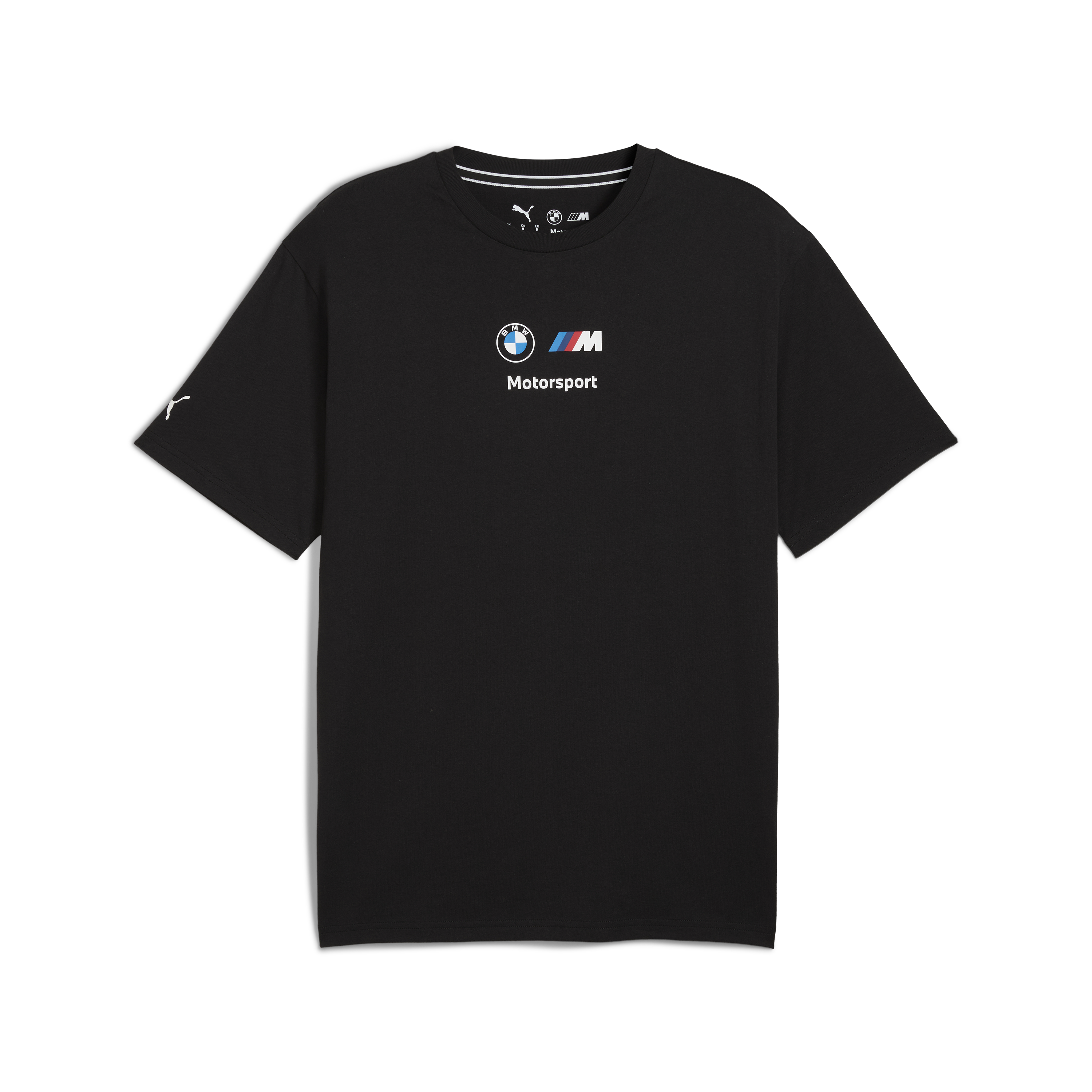 Tricou BMW, Puma, MMS, logo BMW II, essential+, negru 🔥