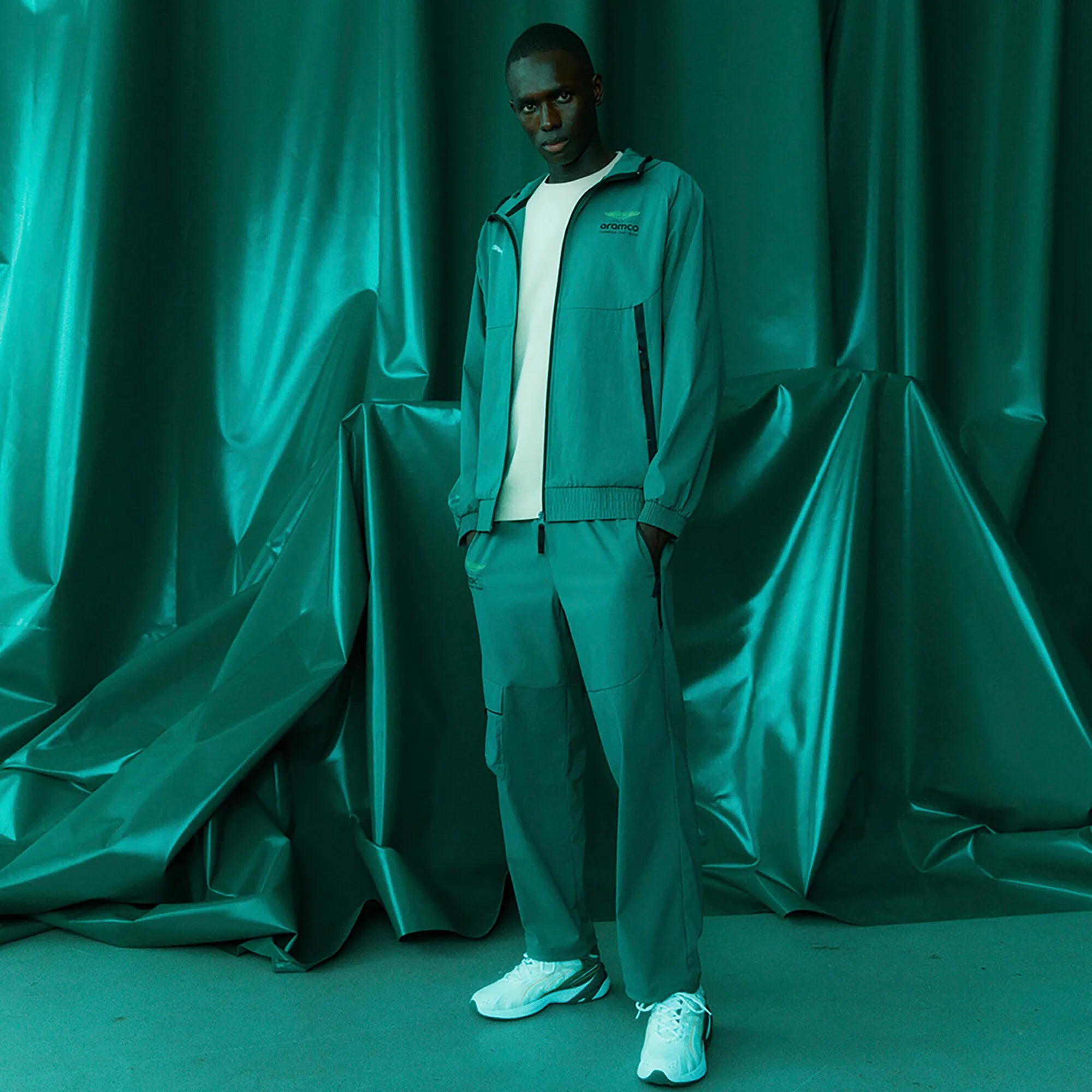 Geacă Aston Martin, Puma, Lifestyle, PUMATECH, verde 🔥