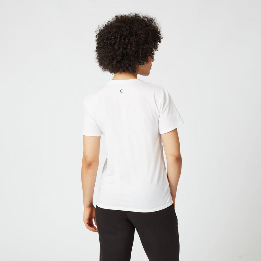 Tricou de Dama, Mercedes Large Logo, Alb, 2022 - FansBRANDS®