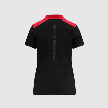 Tricou de Dama cu Guler, Porsche Fanwear, Negru, 2022 - FansBRANDS®