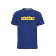 Tricou de Barbat, Ayrton Senna Logo, Albastru, 2021 - FansBRANDS®