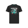 Tricou de Copil, Mercedes Lewis Hamilton LEWIS #44, Negru, 2022 - FansBRANDS®