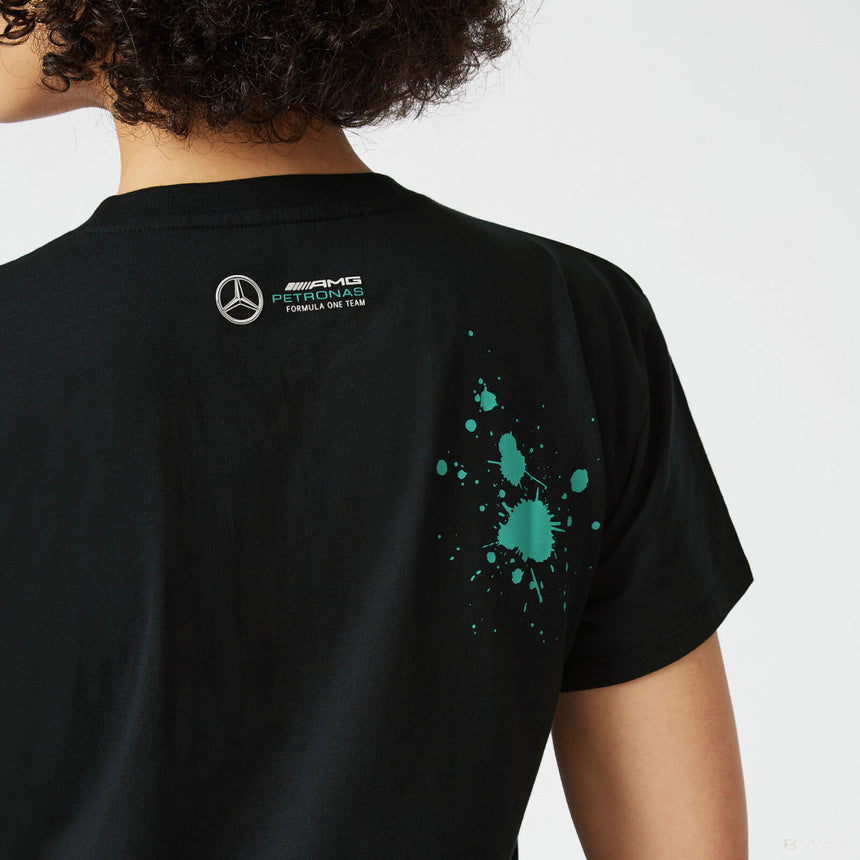 Tricou de Dama, Mercedes Lewis Hamilton LEWIS #44, Negru, 2022 - FansBRANDS®