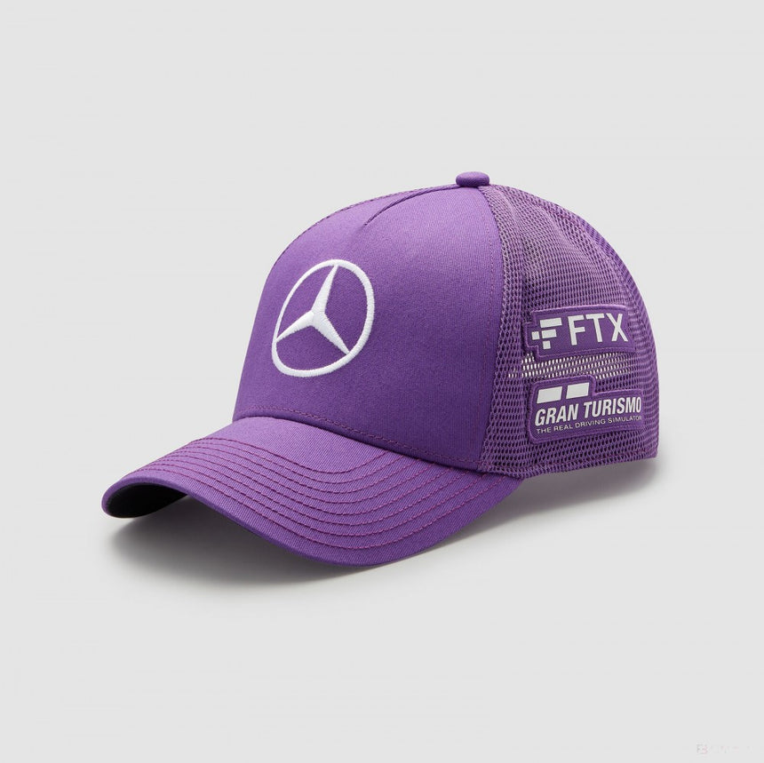 Sapca de Baseball, Mercedes Lewis Hamilton Trucker, Adult, Violet, 2022 - FansBRANDS®