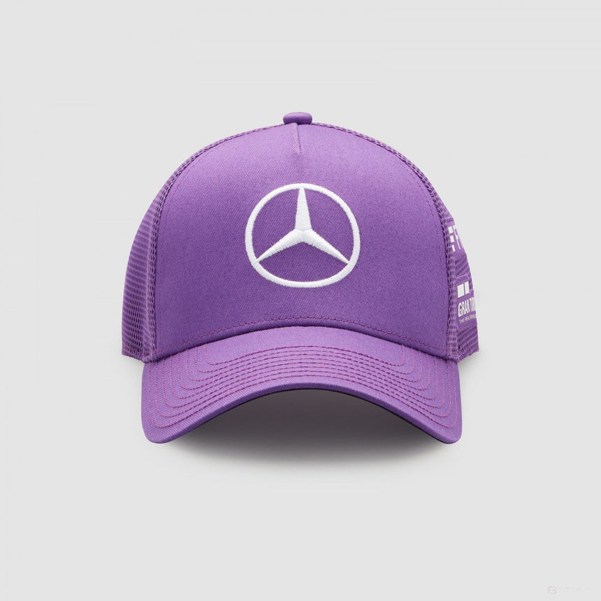 Sapca de Baseball, Mercedes Lewis Hamilton Trucker, Adult, Violet, 2022 - FansBRANDS®