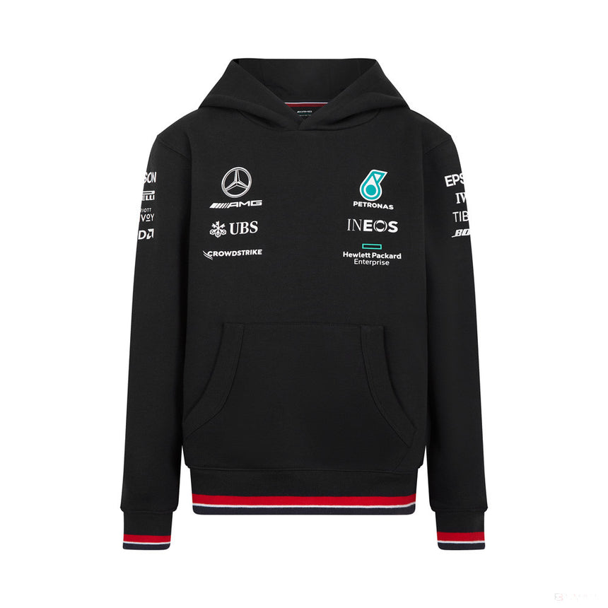 Pulover de Copil, Mercedes Team, Negru, 2022 - FansBRANDS®