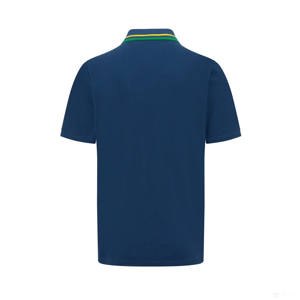 Tricou pentru bărbați cu guler cu logo Ayrton Senna 2022 - FansBRANDS®