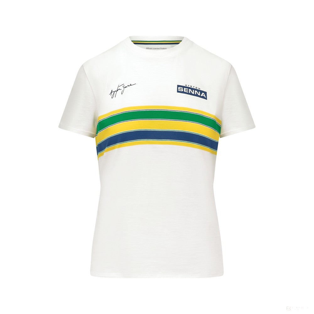 Tricou cu dungi Ayrton Senna pentru femei 2022 - FansBRANDS®