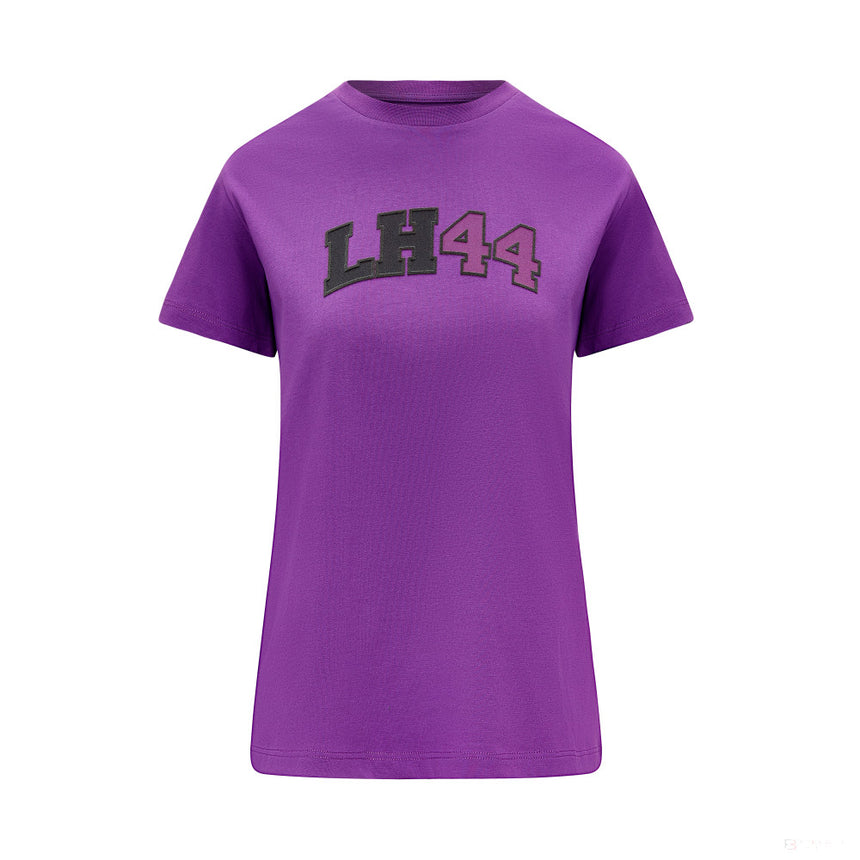 Tricou Mercedes Womens Lewis Hamilton Logo, Violet - FansBRANDS®