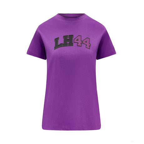 Tricou Mercedes Womens Lewis Hamilton Logo, Violet - FansBRANDS®
