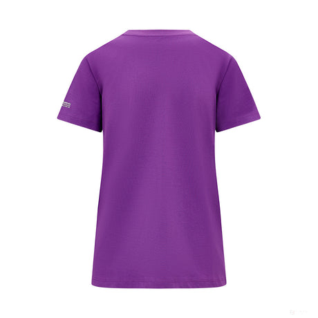 Tricou Mercedes Womens Lewis Hamilton Logo, Violet - FansBRANDS®