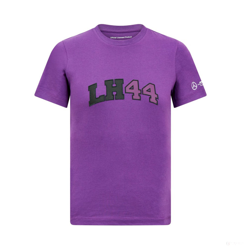 Tricou Mercedes Kids Lewis Hamilton Logo, violet - FansBRANDS®