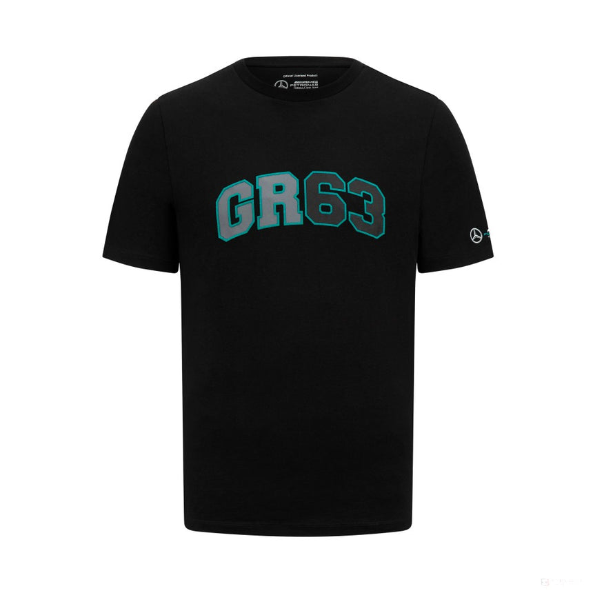 Tricou Mercedes Mens George Russell Logo, negru - FansBRANDS®