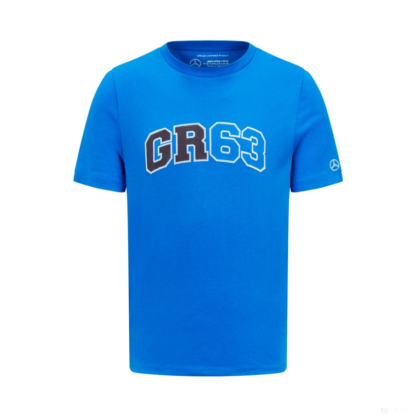Tricou Mercedes Mens George Russell Logo, albastru - FansBRANDS®