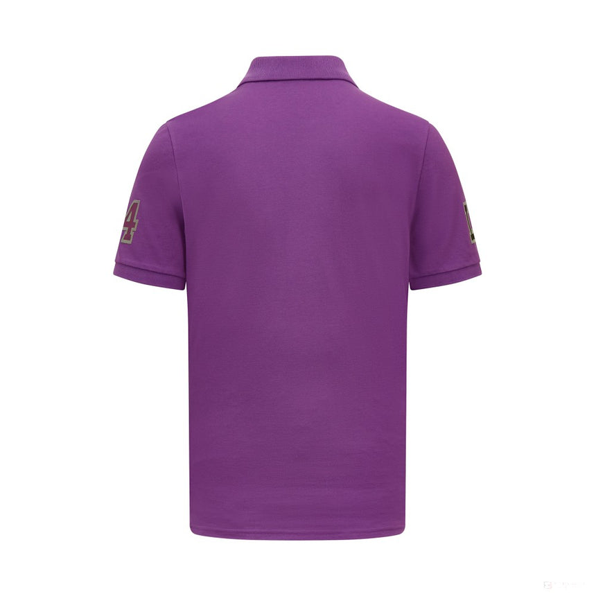 Tricou cu Guler de Barbati Mercedes Lewis Hamilton, violet - FansBRANDS®
