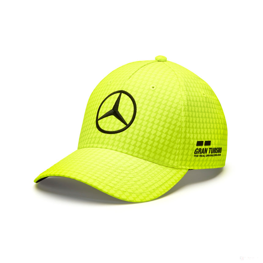 Sapca de baseball Copil Lewis Hamilton Col Driver, galben neon, 2023 - FansBRANDS®