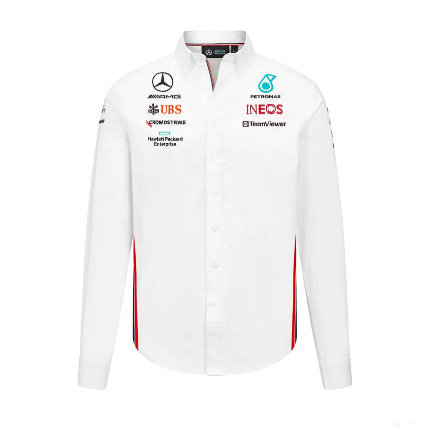 Camasa de echipa Mercedes de Barbati alb, 2023 - FansBRANDS®