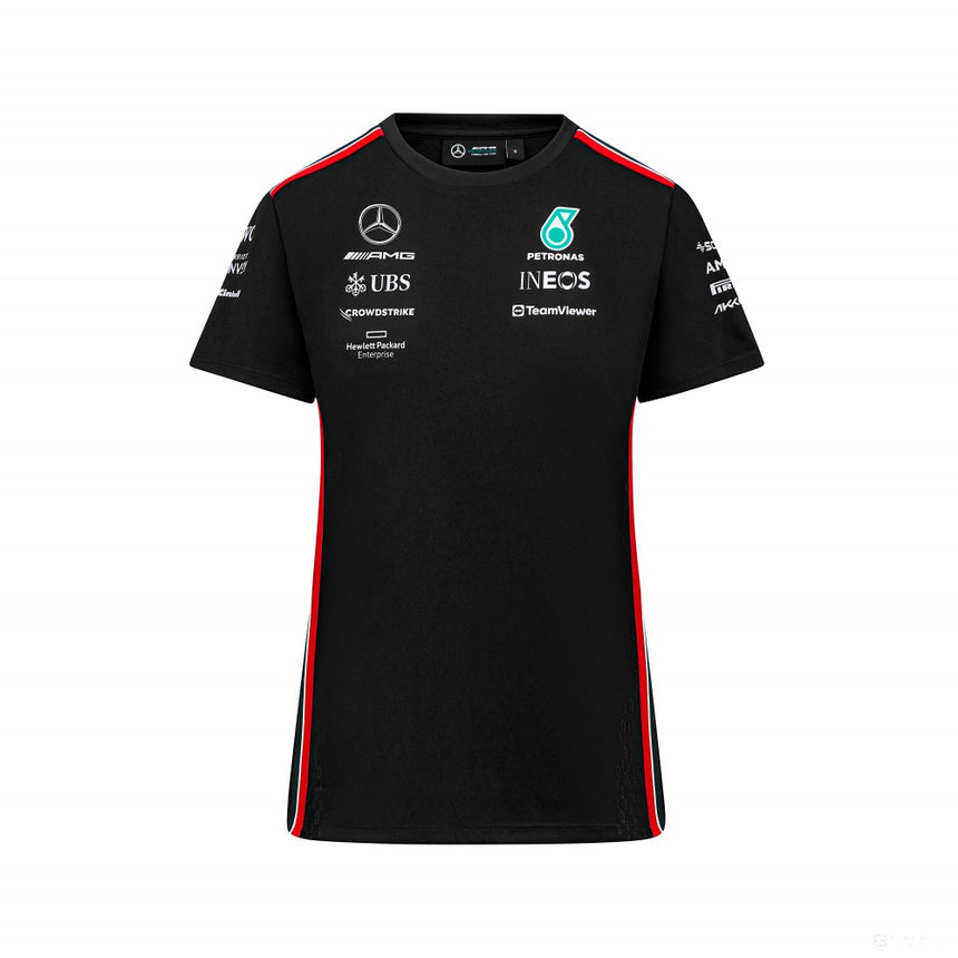 Tricou de echipa Dama Mercedes, negru, 2023 - FansBRANDS®