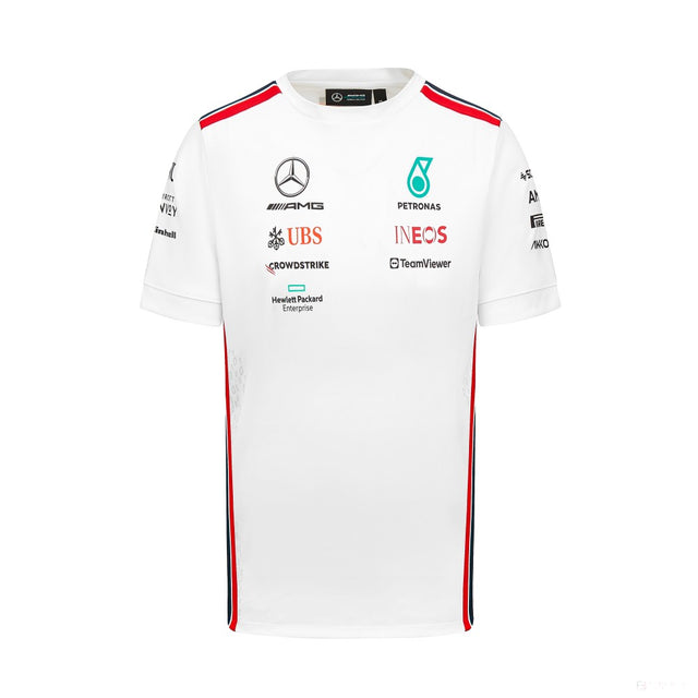 Tricou Mercedes de echipa Barbati, alb, 2023 - FansBRANDS®