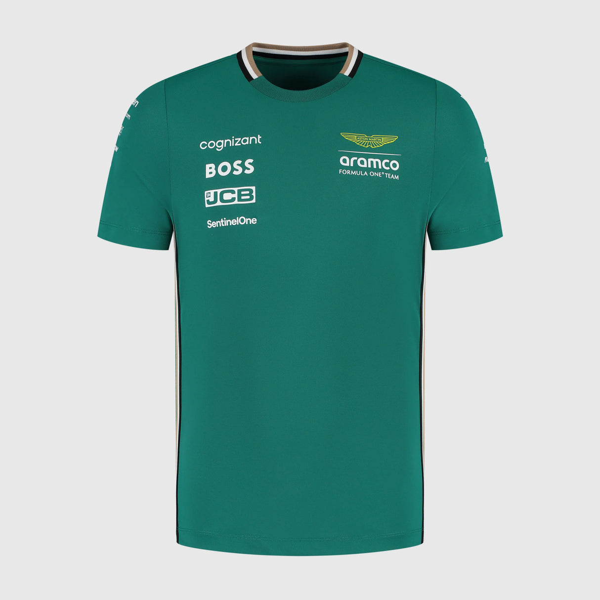 Aston Martin AMF1, Tricou cu guler de echipă, verde 🔥