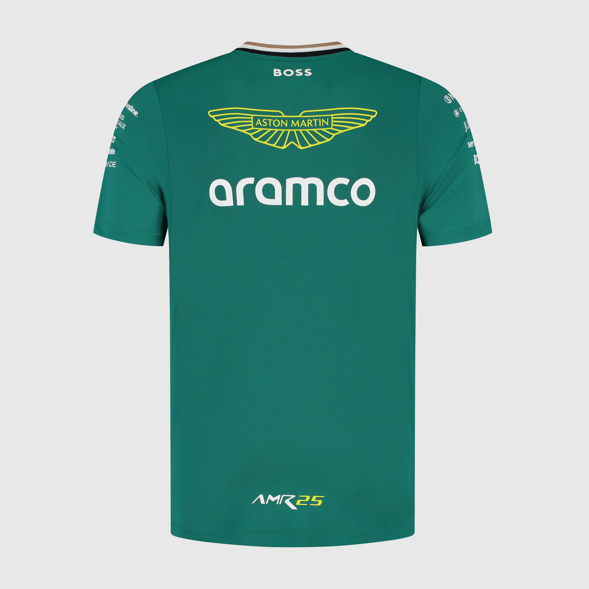Aston Martin AMF1, Tricou cu guler de echipă, verde 🔥