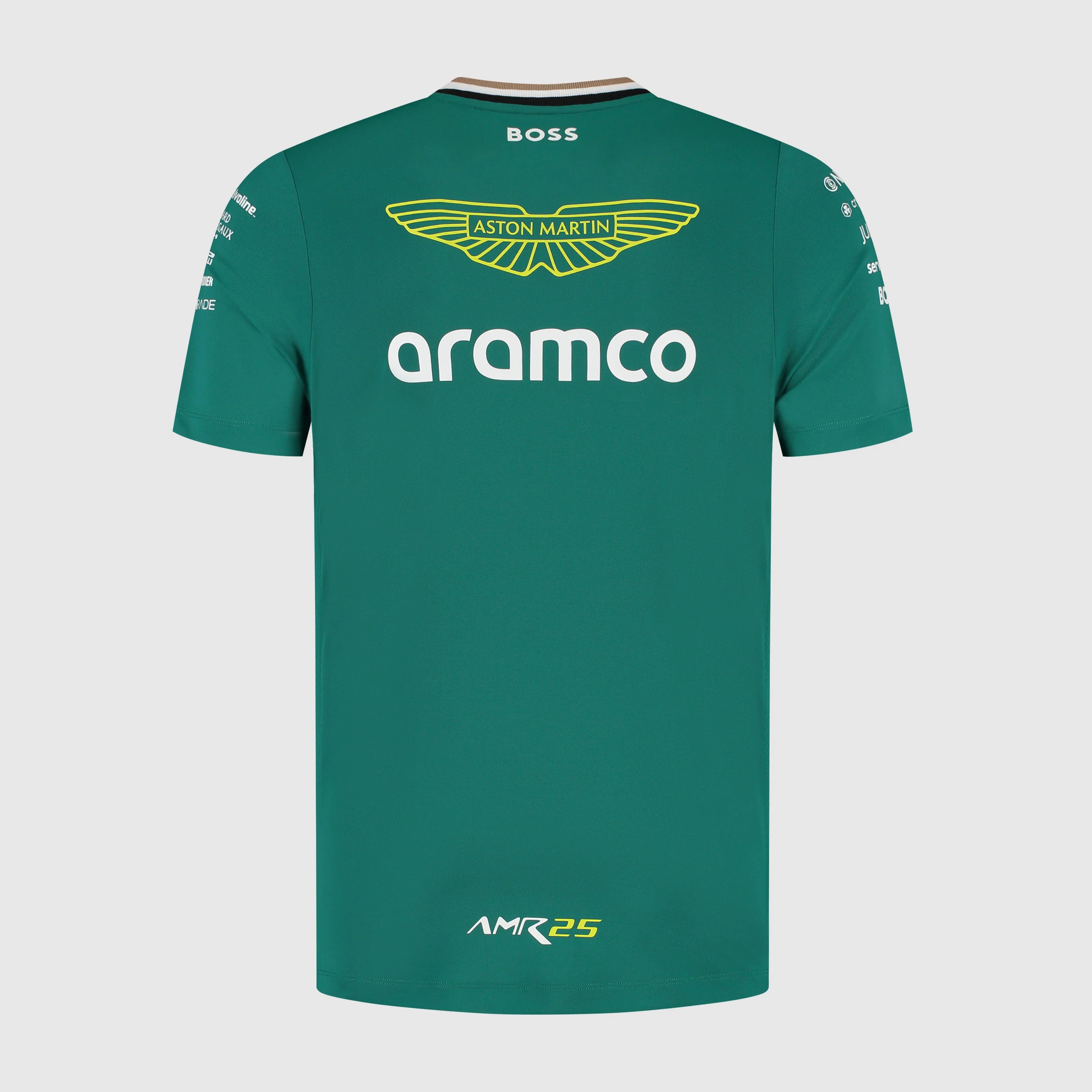 Aston Martin AMF1, Tricou cu guler de echipă, verde 🔥