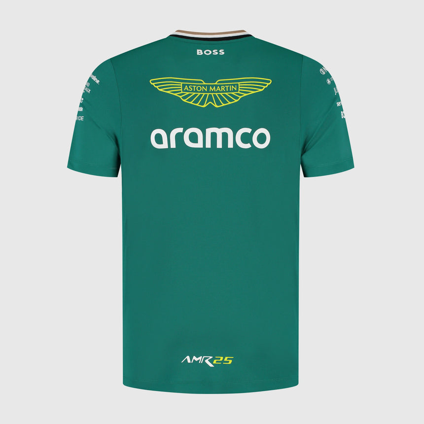Aston Martin AMF1, T-Shirt mit Teamkragen, grün 🔥