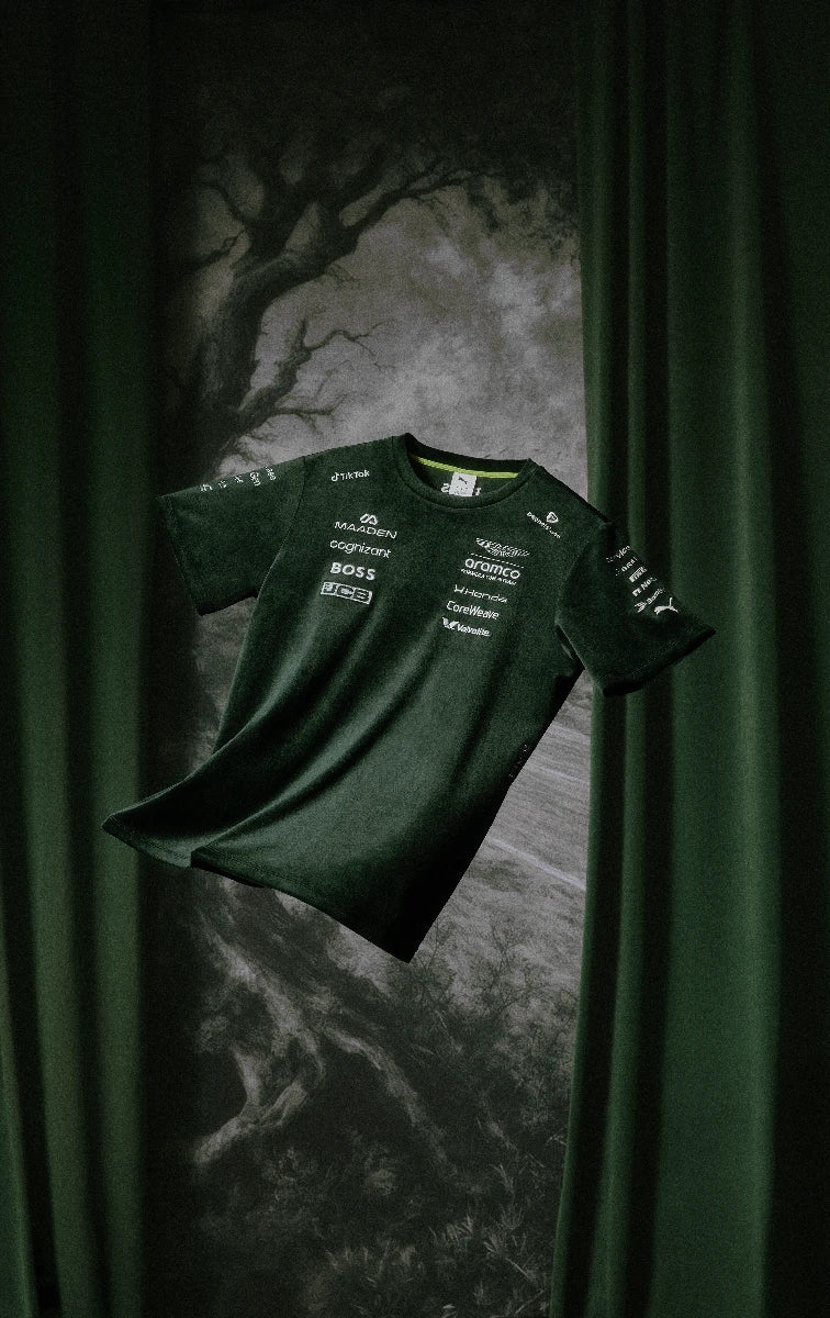 Aston Martin team t-shirt, UK Special Edition, Puma, verde, 2026