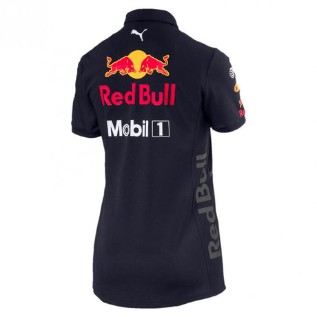 Tricou de Dama cu Guler, Red Bull Team, Albastru, 2018 - FansBRANDS®