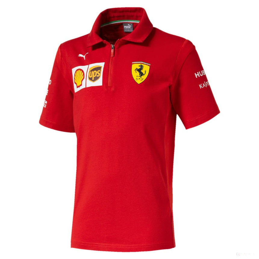 Tricou de Copil cu Guler, Puma Ferrari, Rosu, 2019 - FansBRANDS®